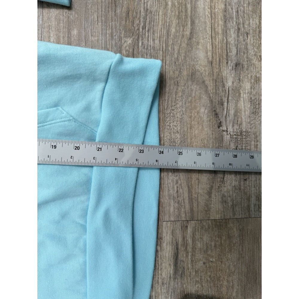 PINK Victoria's Secret Women's Teal Quarter Zip Sweater Size Large‎ - Picture 4 of 7